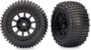 Traxxas колело 2.2", диск черен, гума Alias (2) (Bandit задни)