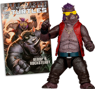 McFarlane figura képregénnyel Teenage Mutant Ninja Turtles Bebop 5in Action