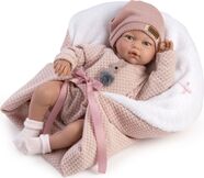 Guca 10220 BLANCA - realistická bábika bábätko so zvukmi a mäkkým látkovým telom - 38 cm