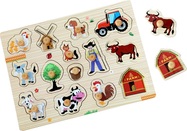 2Kids Toys Fa fából készült puzzle 14 darabos