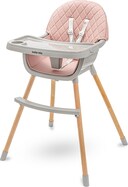 Jedálenská stolička Baby Mix Freja wooden dusty pink