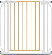 LIONELO Barrière de sécurité pour enfants Truus Slim White Natural 75-105 cm