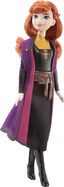 Mattel Disney 25HLW46 Papusa Frozen Anna in rochie neagra si portocalie