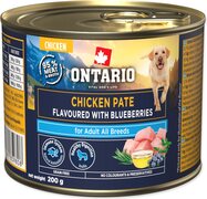 Konzerva Ontario Adult kuracie paté s príchuťou čučoriedok 200g