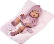 Llorens 84346 NEW BORN NIÑA - muñeca bebé realista con cuerpo de vinilo completo
