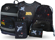 BAAGL SADA 5 Zippy Plus Pixel Space: aktovka, peračník, vrecko, zástera, peňaženka