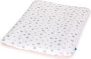 CEBA Housse pour matelas à langer doux 50 x 70 Grey Stars + Pink Stars 2pcs