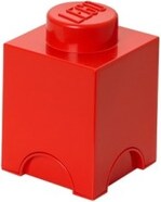 LEGO® úložný box 1 - červená 125 x 125 x 180 mm