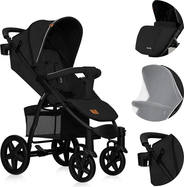 Lionelo Kočík športový Annet Plus Black Carbon