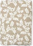 A Little Lovely Company - Mušelínová osuška XL, leaves - taupe