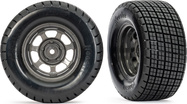 Traxxas kolo 2.2/3.0", disk dirt oval grafitově šedý, pneu Hoosier (2) (2WD přední)