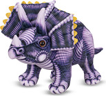 Triceratops de pluș 35cm în picioare