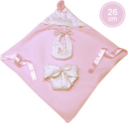 Llorens M26-308 oblečok pre bábiku bábätko NEW BORN veľkosti 26 cm