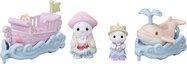 Sylvanian Families Veicoli marini e figure baby nel parco divertimenti