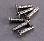 Tornillo cruzado Traxxas M3x12mm cabeza avellanada zinc. (6)