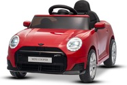 Elektrické autíčko BMW Mini Cooper 12V, červené, USB Vstup s Bluetooth pripojením na MP3 P