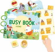 Janod Farma Busy Book interaktívna kniha s aktivitami a abecedou od 3 rokov SK CZ
