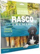 Pochúťka Rasco Premium byvolia koža obalená kuracím mäsom, tyčinky 500g