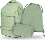 BAAGL SET 3 Skate Max Menta: zaino, astuccio, sacchetto