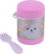 SKIP HOP Thermos per alimenti con cucchiaio/forchetta Besties Squad Gattino 3+