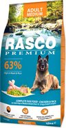 Hrăniți pui Rasco Premium Adult Mediu cu orez 15 kg