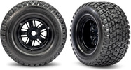 Traxxas roată, disc Sand Car negru, anvelopă Gravix (spate) (pereche)