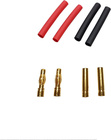 Konektor pozlátený 4.0mm so smrťovacími bužírkami (2 páry)