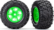Traxxas колело 4.3/5.7", диск зелен, гума Maxx AT (чифт)