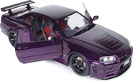 1:18 NISSAN SKYLINE (R34) GT-R Z TUNE MIDNIGHT PURPLE