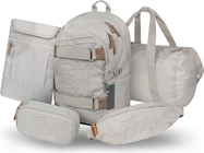 BAAGL SET 5 Skate Mist: Rucksack, Federmäppchen, Sporttasche, Gürteltasche, Laptop-Hülle