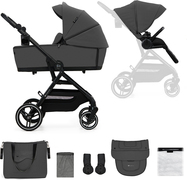 KINDERKRAFT SELECT Kočík kombinovaný Yoxi 2v1 Moonlight Grey