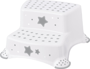 Dvojstupienok k WC/umyvadlu "Stars", Kosmická biela