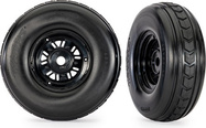 Traxxas koleso 3.2/4.9", disk Sand Car čierny, pneu (predné) (pár)
