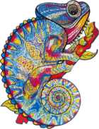 RECENTTOYS Drevené puzzle - Chameleón