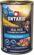 Konzerva Ontario Adult teľacie paté s príchuťou kurkumy 400g