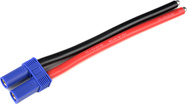 Konektor pozlátený EC5 batéria s káblom 10AWG 12cm