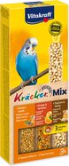 Tyčinky Vitakraft Kracker Trio Mix s medom, pomarančami a popcornom 3ks