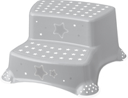 Dvojstupienok k WC/umývadlu "Stars", Šedá
