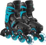 Globber Patine inline ajustabile 34-37 Negru-Aqua