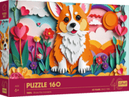 Trefl Puzzle 160 Výročné - Paper Art: Pes