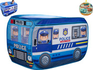 Set mașină de poliție din material textil în geantă