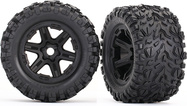 Traxxas koleso 3.8", disk čierny, pneu Talon EXT (pár)