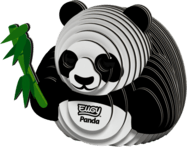 EUGY Panda 3D kartonová skládačka