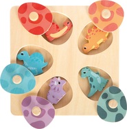 Small foot Drevené pamäťové puzzle Dino
