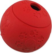 Hračka Dog Fantasy lopta na pamlsky červená 8cm