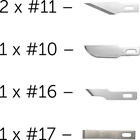 Modelcraft náhradné čepele (2x#11, #10, #16, #17)