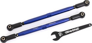 Traxxas spojovačka riadenia hliníková modrá (2) (pre #7895)