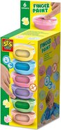 Colori a dita pastello - piccoli vasetti 6 x 45ml