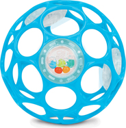 OBALL Jucărie Oball RATTLE 10 cm albastru 0m+