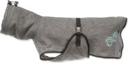 Bademantel für Hunde, Frottee, XS: 30 cm, grau
